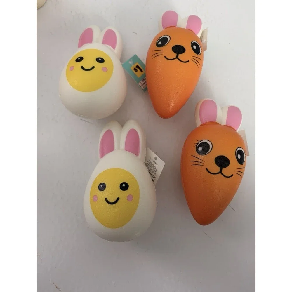 Assortment Lot Of 9 Squishy Toy Super Soft Easter Basket Fillers New